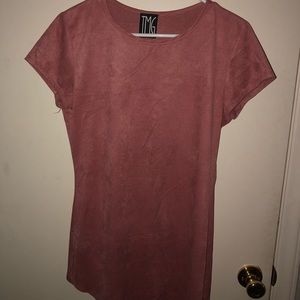 Long velvet top
